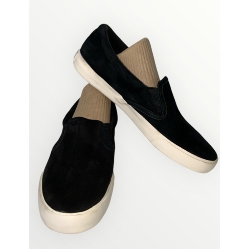 Lauren Ralph Lauren Black Suede Slip On Loafer Casual Everyday Shoes Size 6.5